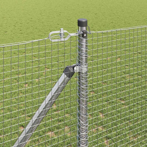 vidaXL Gjerde med innlegg. sølv 1.2 x 50 m Stål