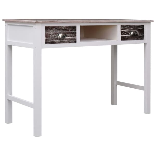 vidaXL Skrivbord brun 110x45x76 cm trä