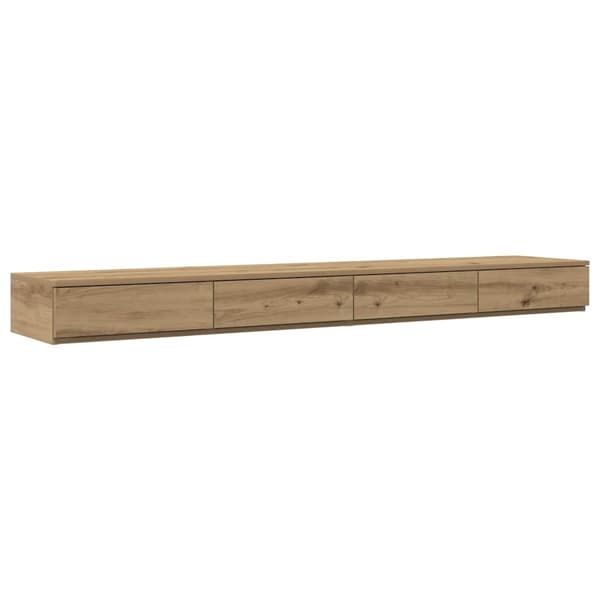 vidaXL Sengeskuffer Artisan Eik 200 x 36,5 x 16,5 cm Konstruert tre