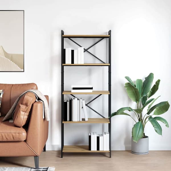 vidaXL Bokhylle Artisan Eik 60 x 30 x 155 cm Konstruert tre