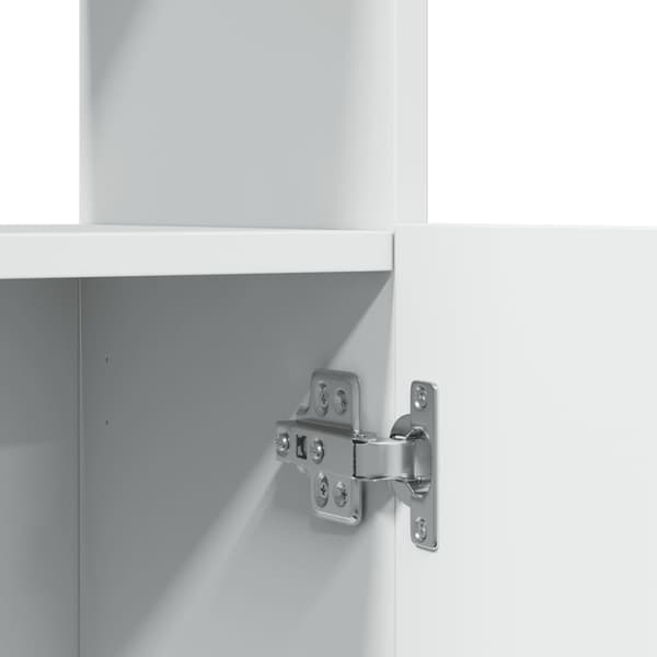 vidaXL Highboard hvit 92x33x140 cm konstruert tre