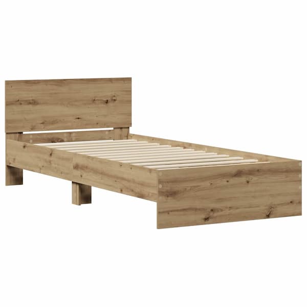vidaXL Sengestamme artisan eik 90 x 200 cm Konstruert tre