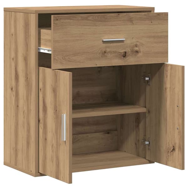 vidaXL Serviesskap Artisan Eik 60 x 31 x 70 cm Konstruert tre