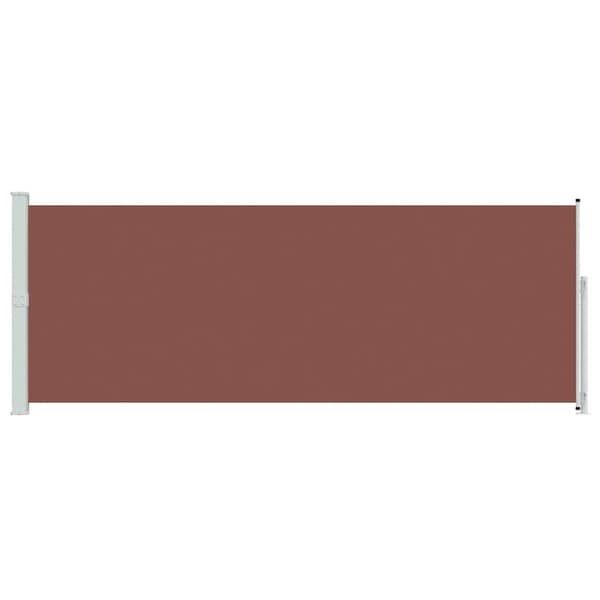 vidaXL Uttrekkbar sidemarkise 180x500 cm brun