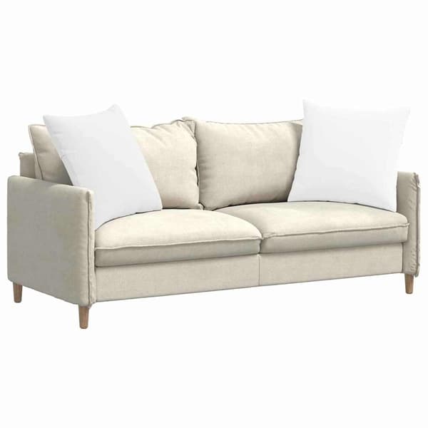 vidaXL Soffkuddar 2 st Vit 80 x 80 cm tyg