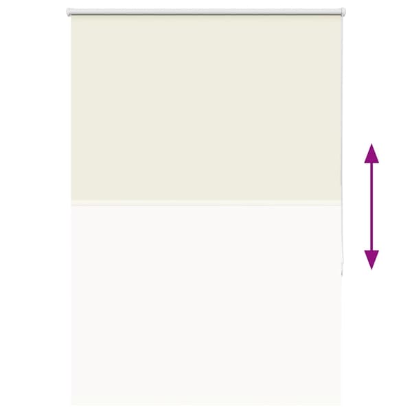 vidaXL Rullegardin lystette 110x175 cm stoff bredde 105,7 cm polyester