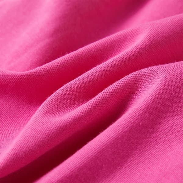 vidaXL T-shirt för barn mörk rosa 140