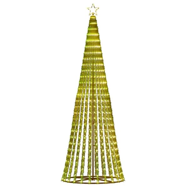 vidaXL LED Juletre 475 LEDs Varm Hvit 247 cm