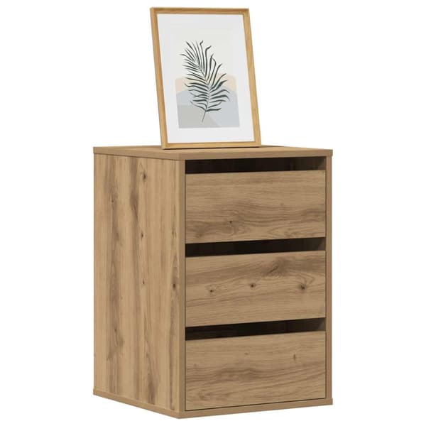 vidaXL Kommode artisan eik 40x41x58 cm konstruert tre