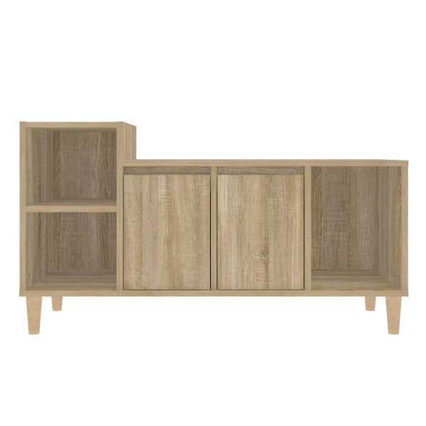 vidaXL TV-benk sonoma eik 100x35x55 cm konstruert tre