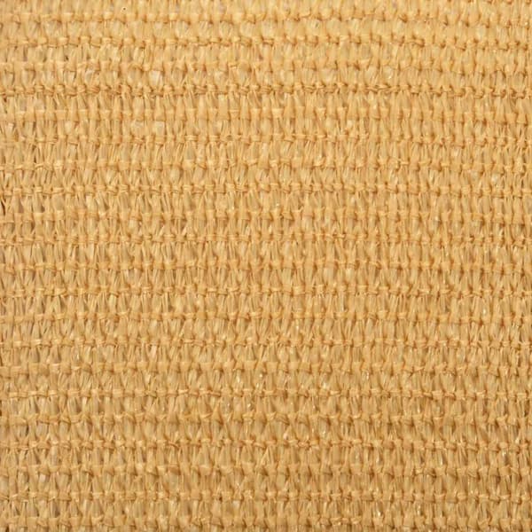 vidaXL Solsegel 160 g/m² triangulär sand 4x4x4 m HDPE