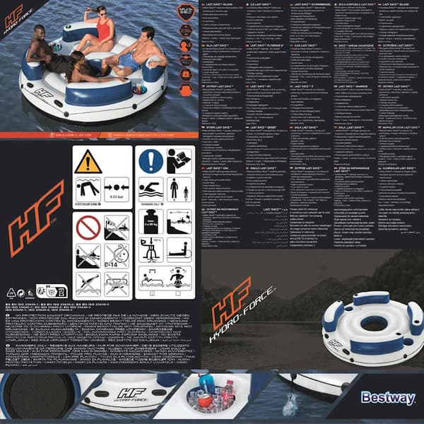 Bestway Hydro-Force Oppblåsbar flåte 239x63,5 cm
