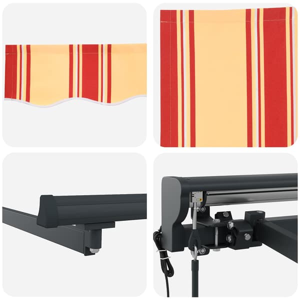 vidaXL Markisram Flerfärgsdesign 400 × 300 cm