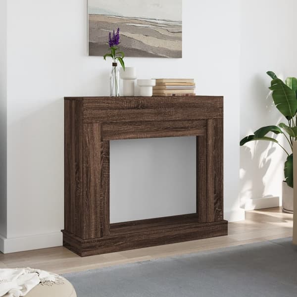 vidaXL Spiselkrans brun ek 100x30x87,5 cm konstruerat trä