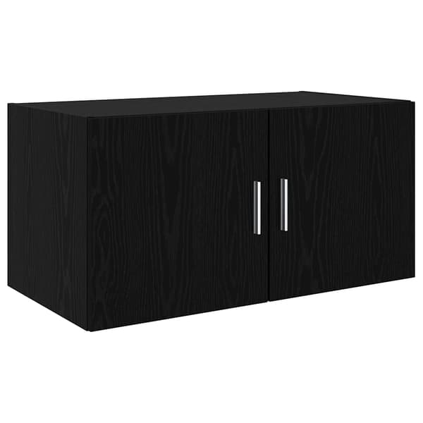 vidaXL Oppbevaringsskap 3 pcs Svart Eik