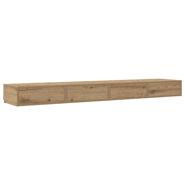 vidaXL Sengeskuffer Artisan Eik 200 x 36,5 x 16,5 cm Konstruert tre