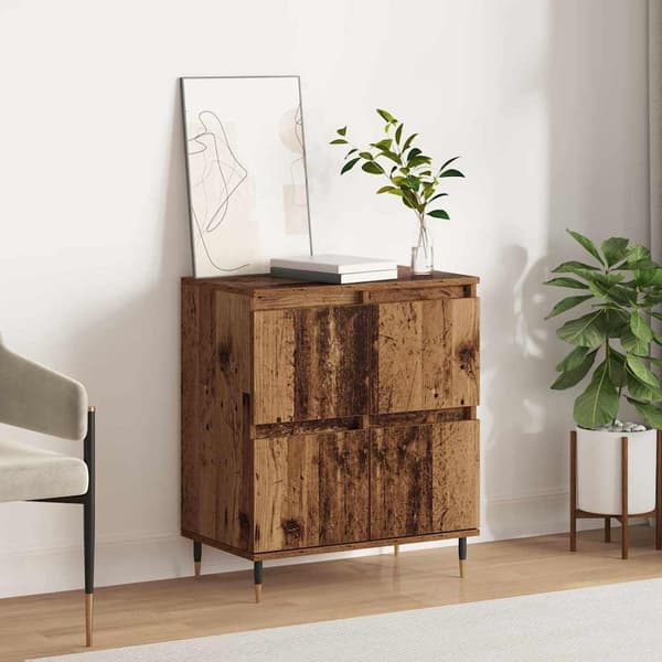 vidaXL Sideboard Gammalt trä 60 x 35 x 70 cm