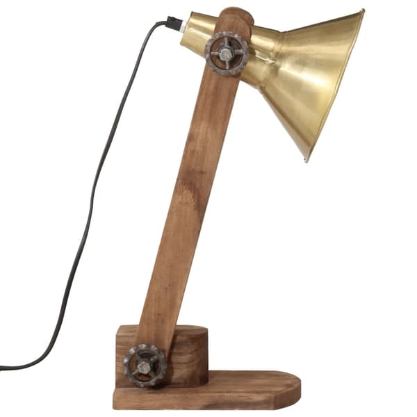 vidaXL Skrivebordslampe 25 W antikk messing 23x13x52 cm E27