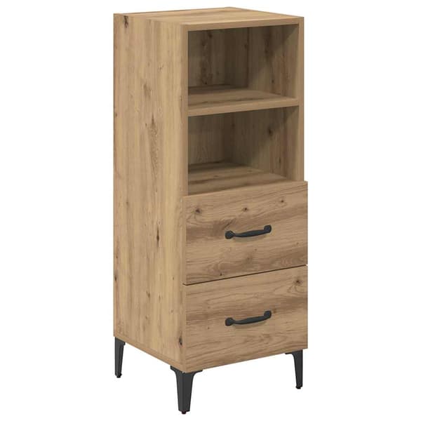 vidaXL Serviesskap artisan eik 34 x 34.5 x 90 cm Konstruert tre