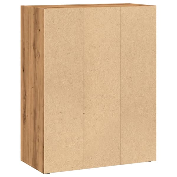 vidaXL Bokhylle artisan eik 60x30x77 cm konstruert tre