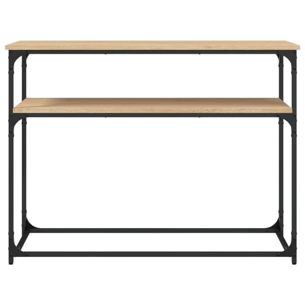 vidaXL Konsollbord sonoma eik 100x35,5x75 cm konstruert tre