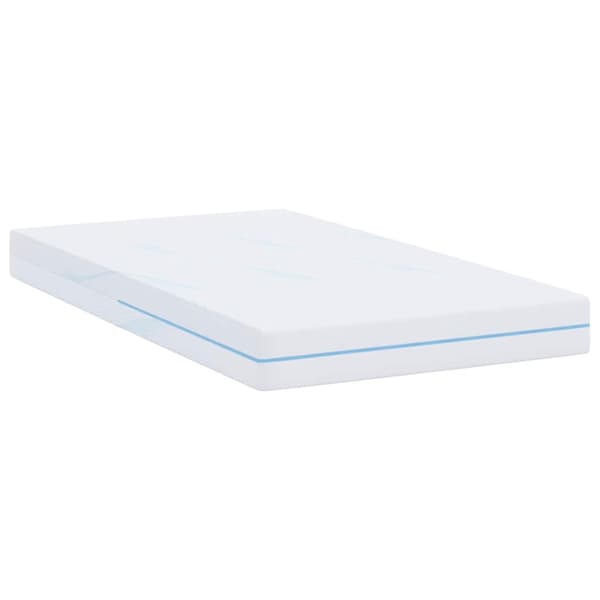 vidaXL Madrass Vit 90 x 200 cm Jacquardtyg