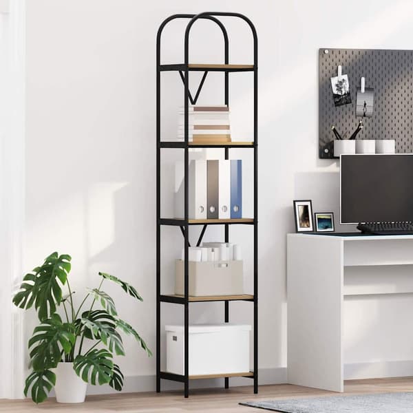 vidaXL Bokhylle Artisan Eik 40 x 30 x 183 cm Konstruert tre