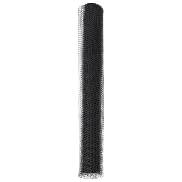 vidaXL Sekskantet gjerde Grå 1,4 x 10 m PVC