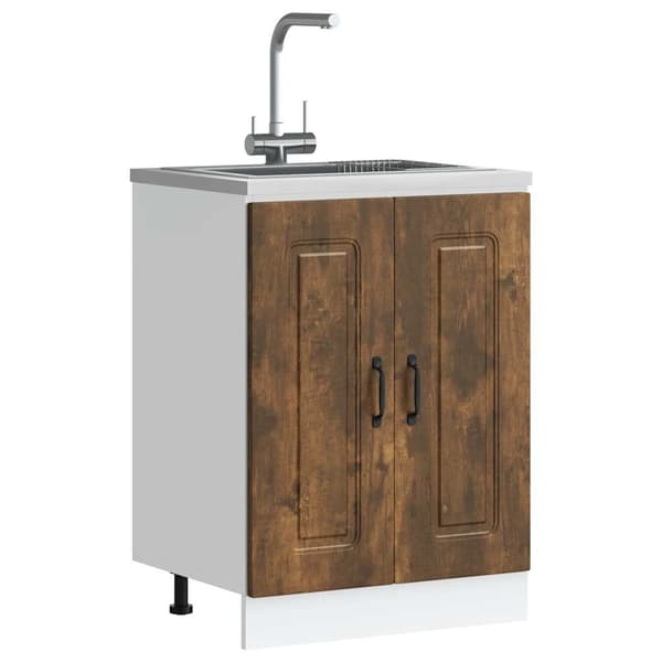 vidaXL Vask underskap Kalmar røkt eik 60x46x81,5 cm konstruert tre