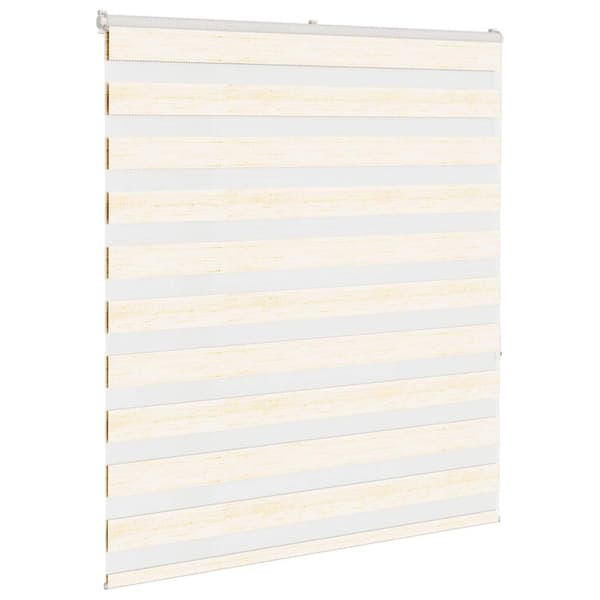 vidaXL Sebragardin marmor beige stoff bredde 120,9 cm polyester