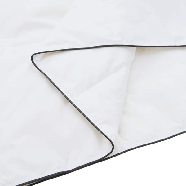 vidaXL Vinterdyna med Kudde med kudde 2 pcs Vit Dunfjäder