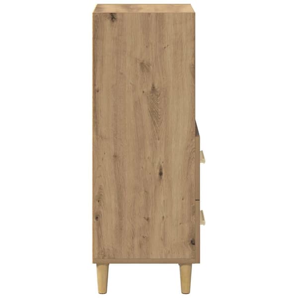 vidaXL Serviesskap artisan eik 34 x 34,5 x 90 cm Konstruert tre