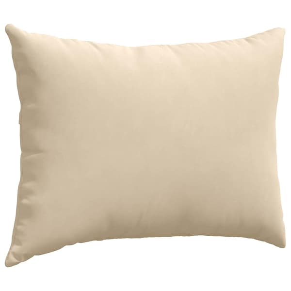 vidaXL Soffkuddar 2 st Kräm 70 x 50 cm tyg