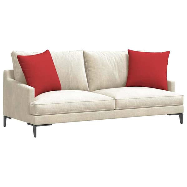 vidaXL Soffkuddar 2 st Röd 50 x 50 cm tyg