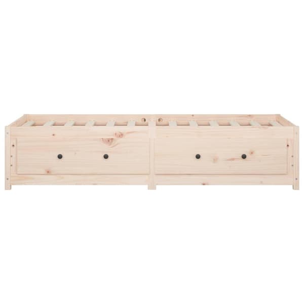 vidaXL Dagseng 75x190 cm Small Single heltre furu