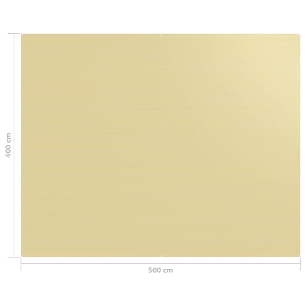 vidaXL Tältmatta 400x500 cm beige