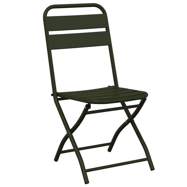 vidaXL Fällstol för trädgård 2 pcs Grön 42 x 52 x 82cm