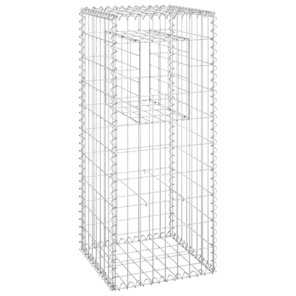 vidaXL Gabionstolpe 40x40x100 cm jern