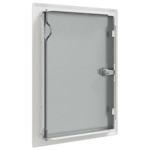 vidaXL Åtkomstpanel Vit 33 x 23 x 3 cm Stål