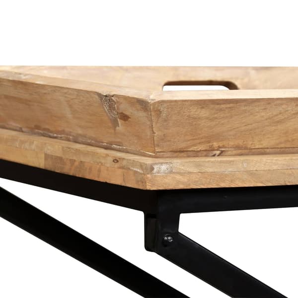 vidaXL Konsollbord mango heltre 130x40x80 cm