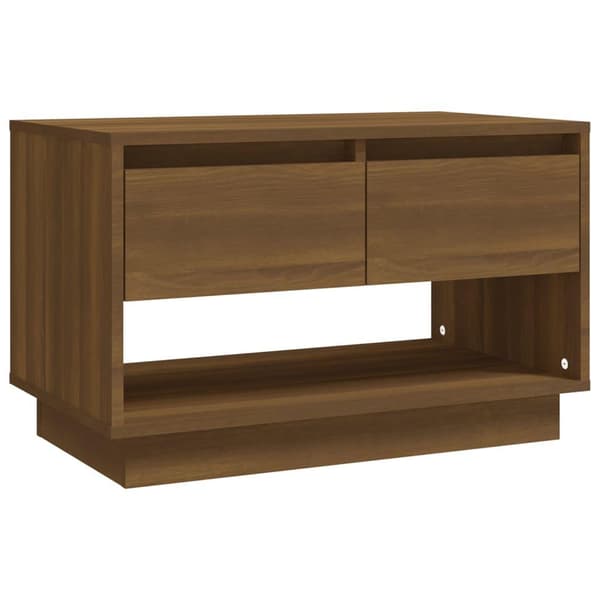 vidaXL TV-benk brun eik 70x41x44 cm sponplate