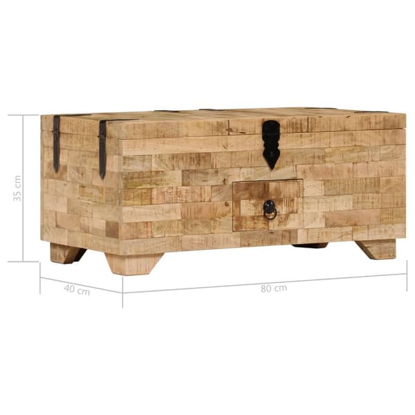 vidaXL Sofabord heltre mango 80x40x35 cm change2