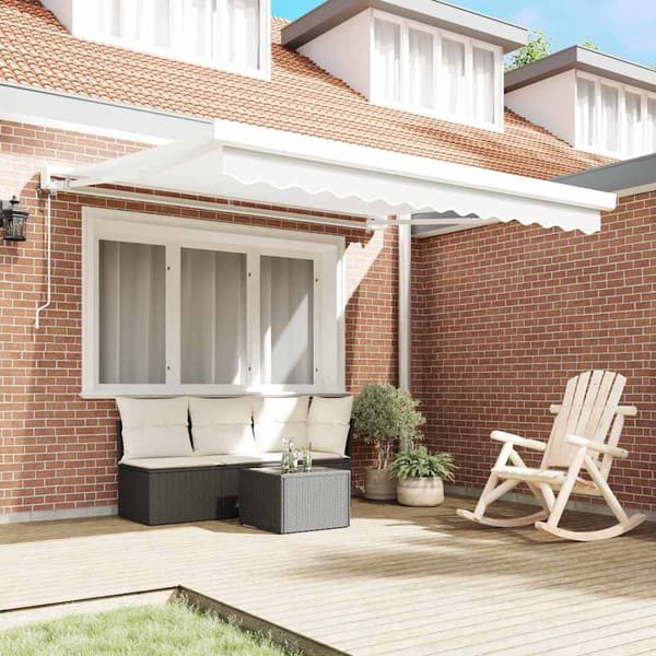 vidaXL Markis Vit 300 x 250 x 165 cm Polyester och aluminium