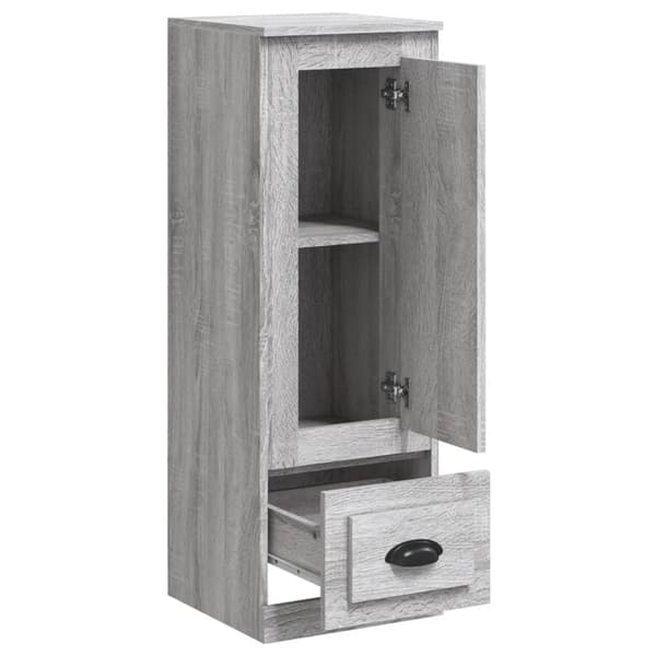 vidaXL Highboard grå sonoma 36x35,5x103,5 cm konstruert tre