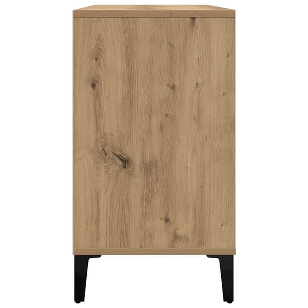 vidaXL Servantskap artisan eik 80x33x60 cm konstruert tre