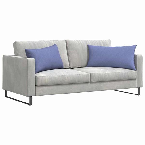 vidaXL Soffkuddar 2 st Blå 80 x 40 cm tyg