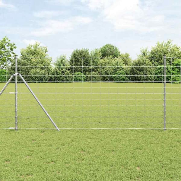 vidaXL Stängselstolpe Galvaniserad 50 x 1,2 m Stål