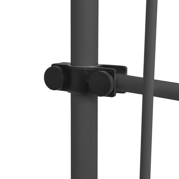 vidaXL Markis manuellt infällbar med LED 100 cm antracit