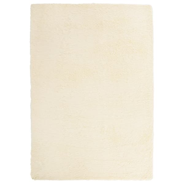 vidaXL Flossteppe med lang luv NAVARRA krem 160x230 cm polyester