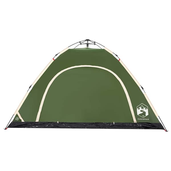 vidaXL Campingtält 5 personer grön snabbrest